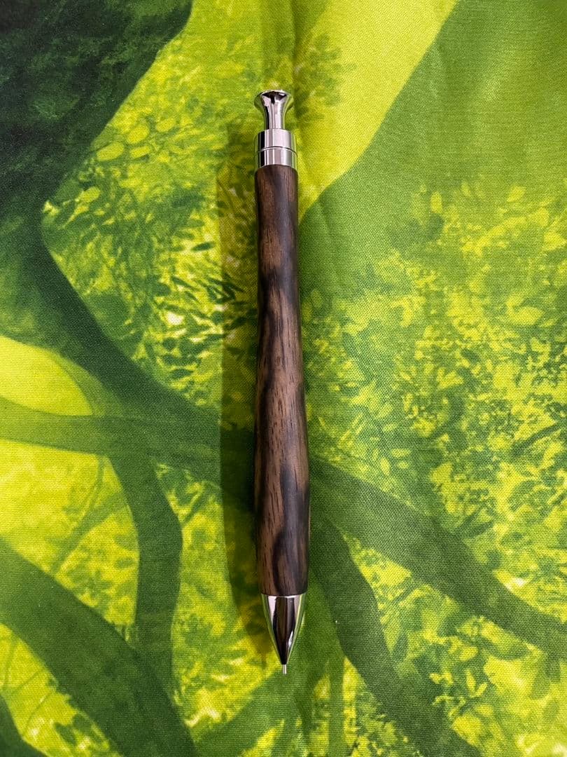 こぶた工房 黒柿孔雀杢 極上杢 シャープペンシル 0.5