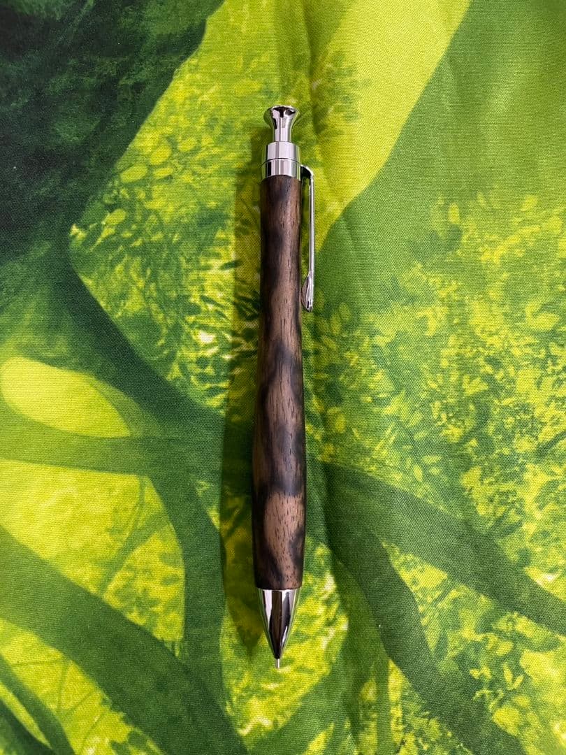 こぶた工房 黒柿孔雀杢 極上杢 シャープペンシル 0.5