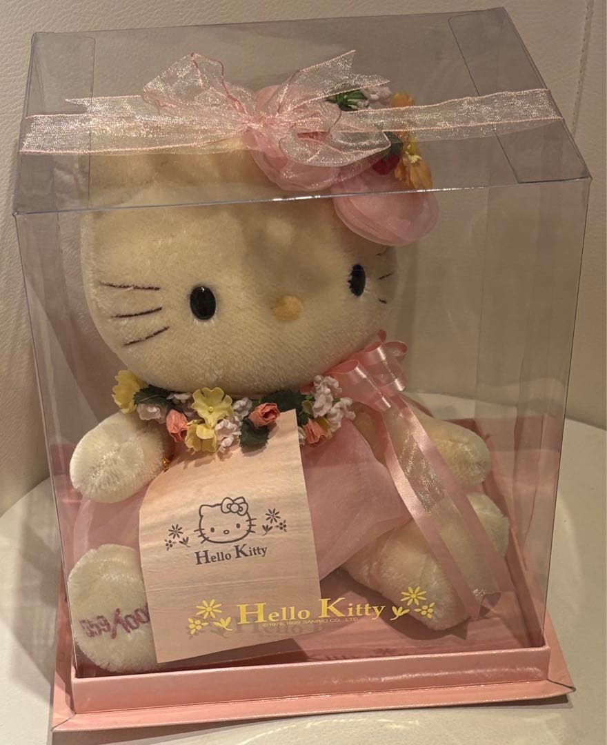 ハローキティ 25周年記念 1000体限定 モヘアドール　新品 レア　レトロ