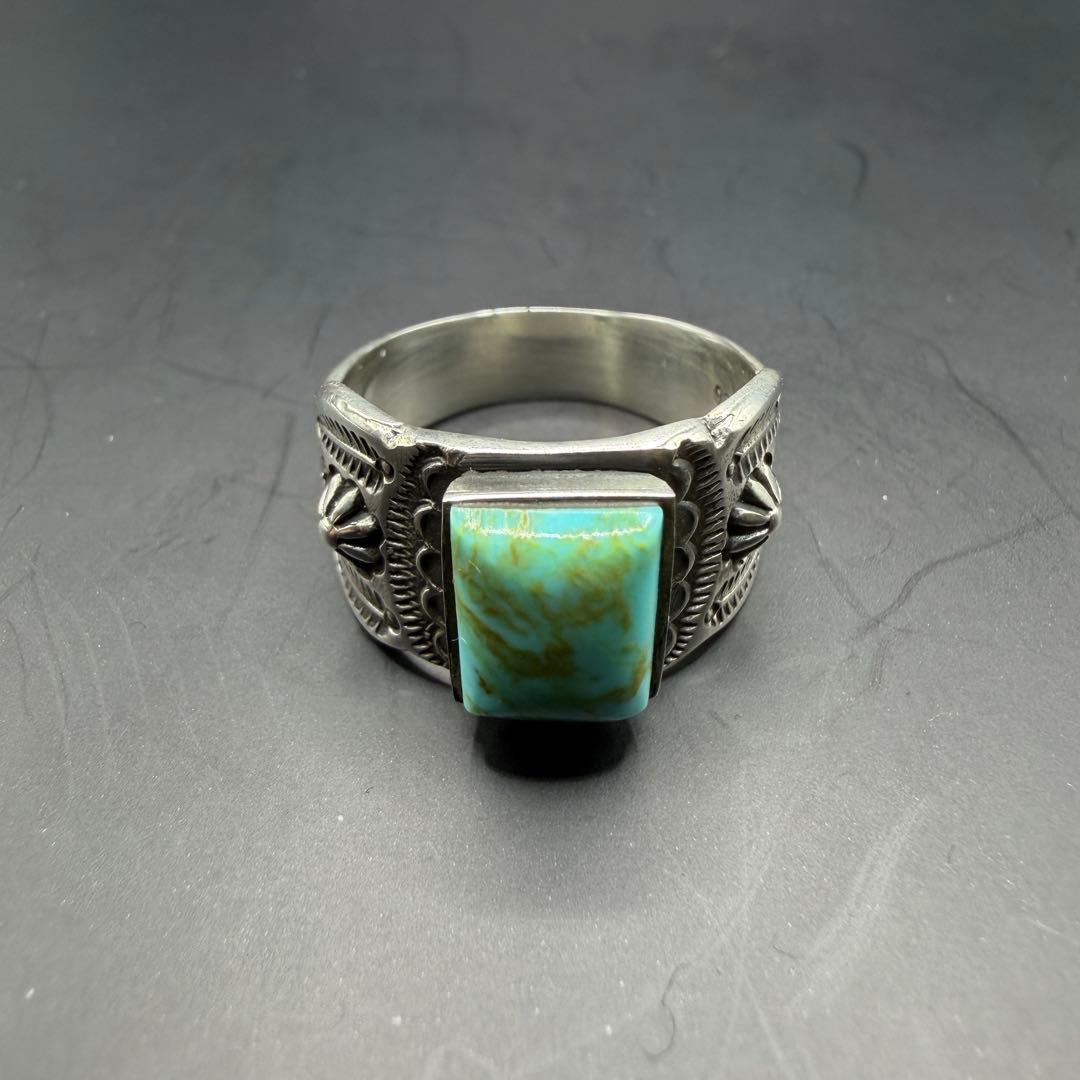 U*O様 【NAVAJO】COTY ターコイズ シルバーリング 925（21号）