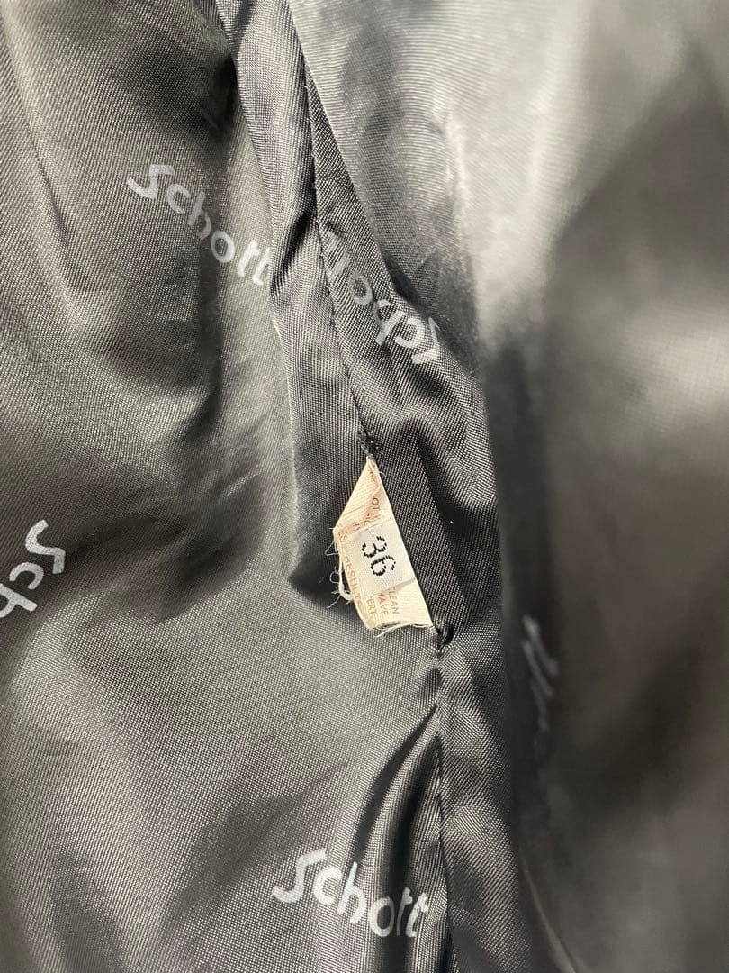 Schott641 シングルライダースジャケット 36 ボアライナー c07