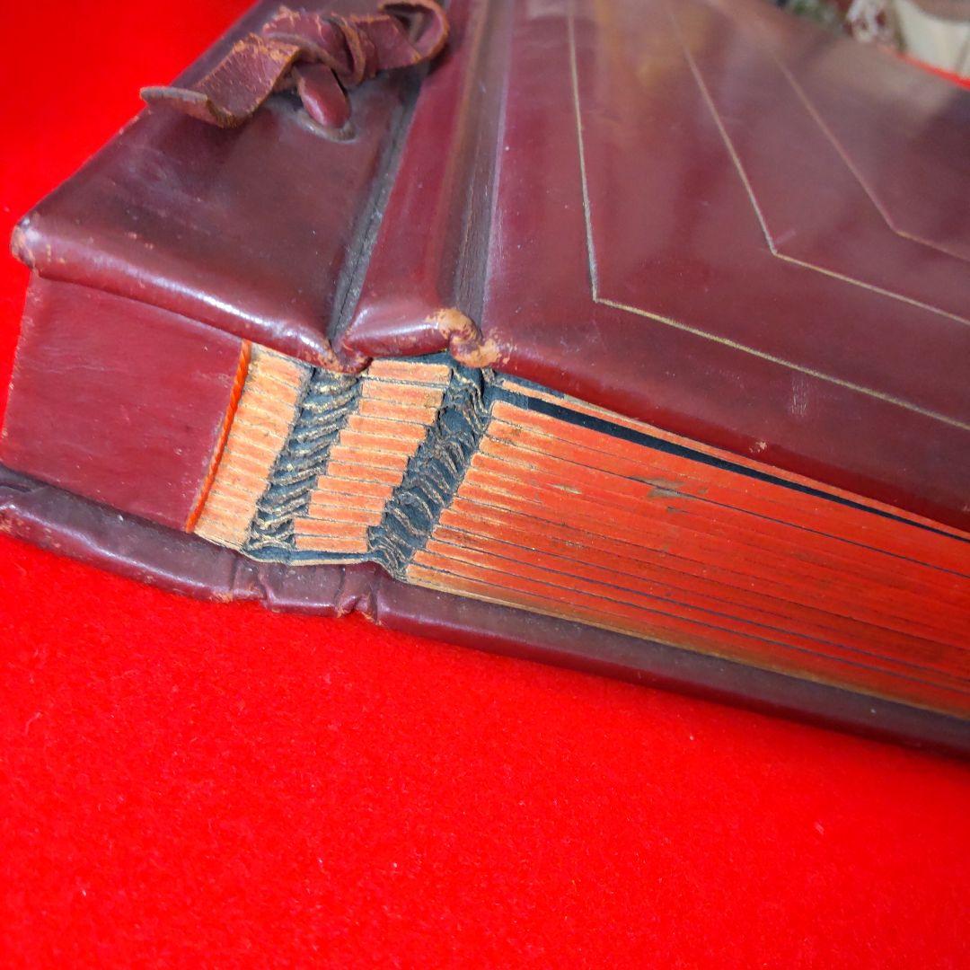 アンティーク革製アルバム/未使用品