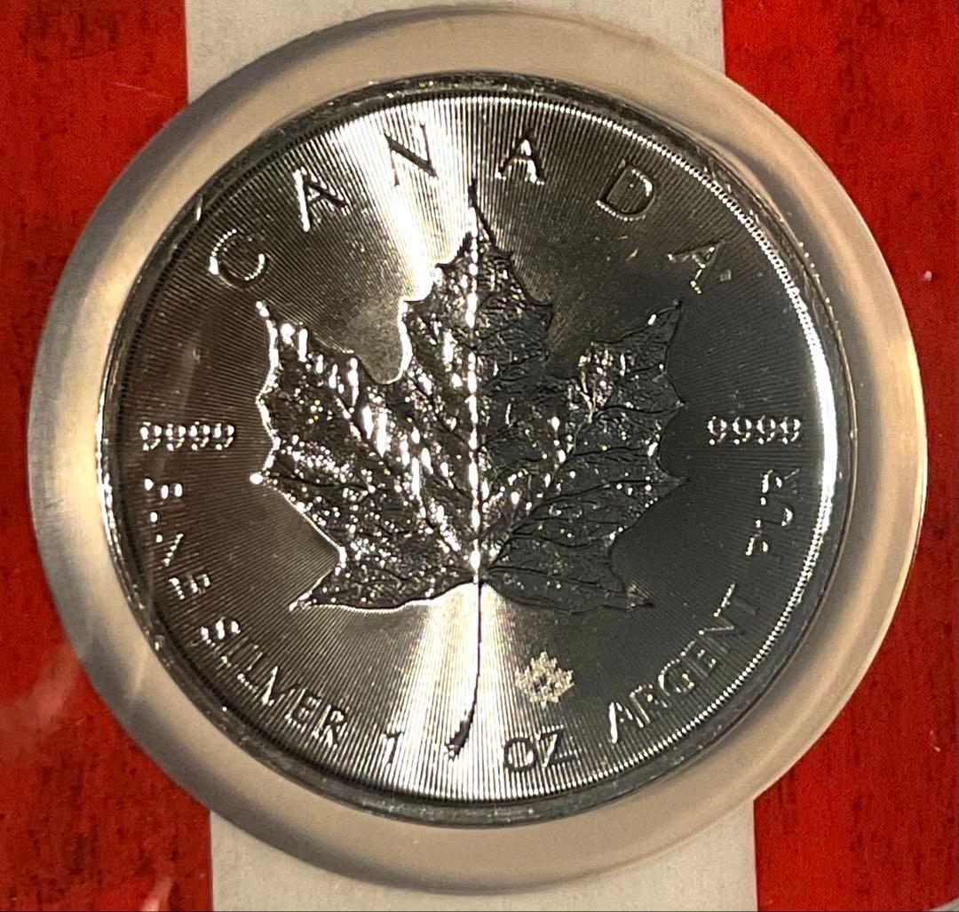メイプルリーフ銀貨 1オンス　2022年 NGC MS70 カナダ フラッグコア