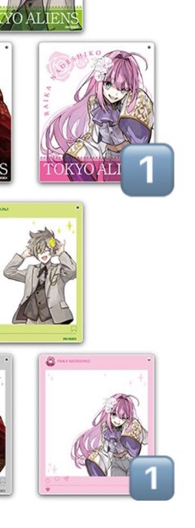 東京エイリアンズ ライカ ドレスアップ ハート缶バッジ キーホルダー