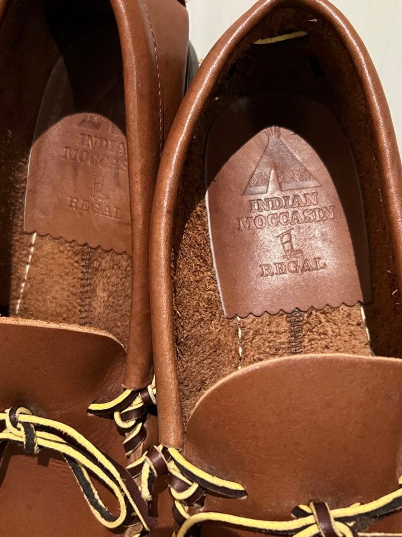 REGAL INDIAN MOCCASIN レザー　デッキシューズ　26cm