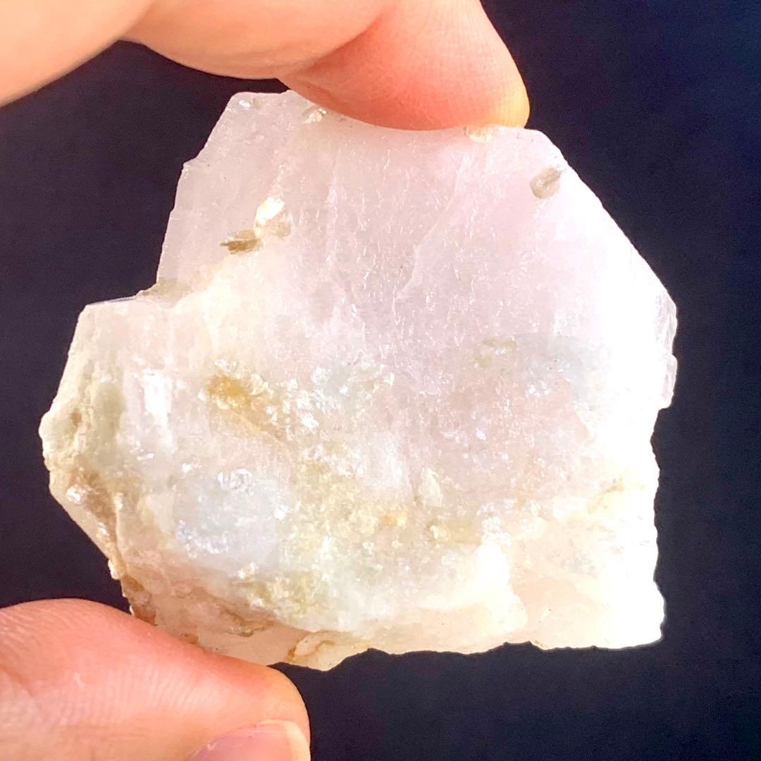 巨大モルガナイト原石Z/桜色きれい