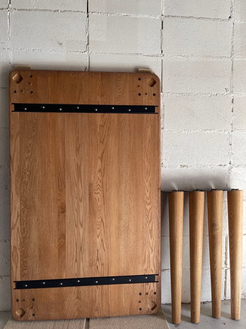 美品　大塚家具　ダイニングテーブル　オーク無垢材