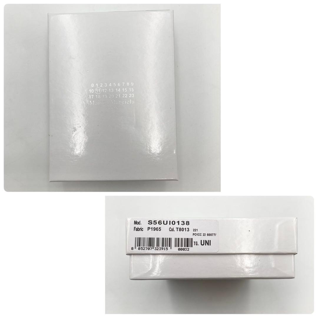 Noodles✨ メゾンマルジェラ 三つ折り財布 グラムスラム 黒 レザー