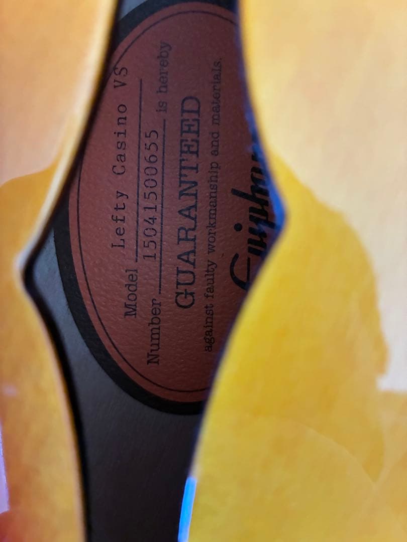 美品★Epiphone CASINOエピフォンカジノ レフティ