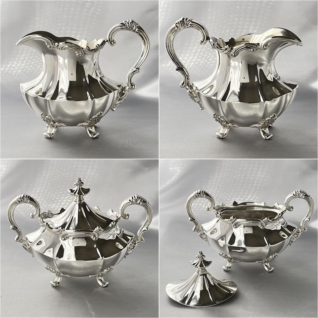 【Reed & Barton】Victorian ティーサービス 4点　優美！！