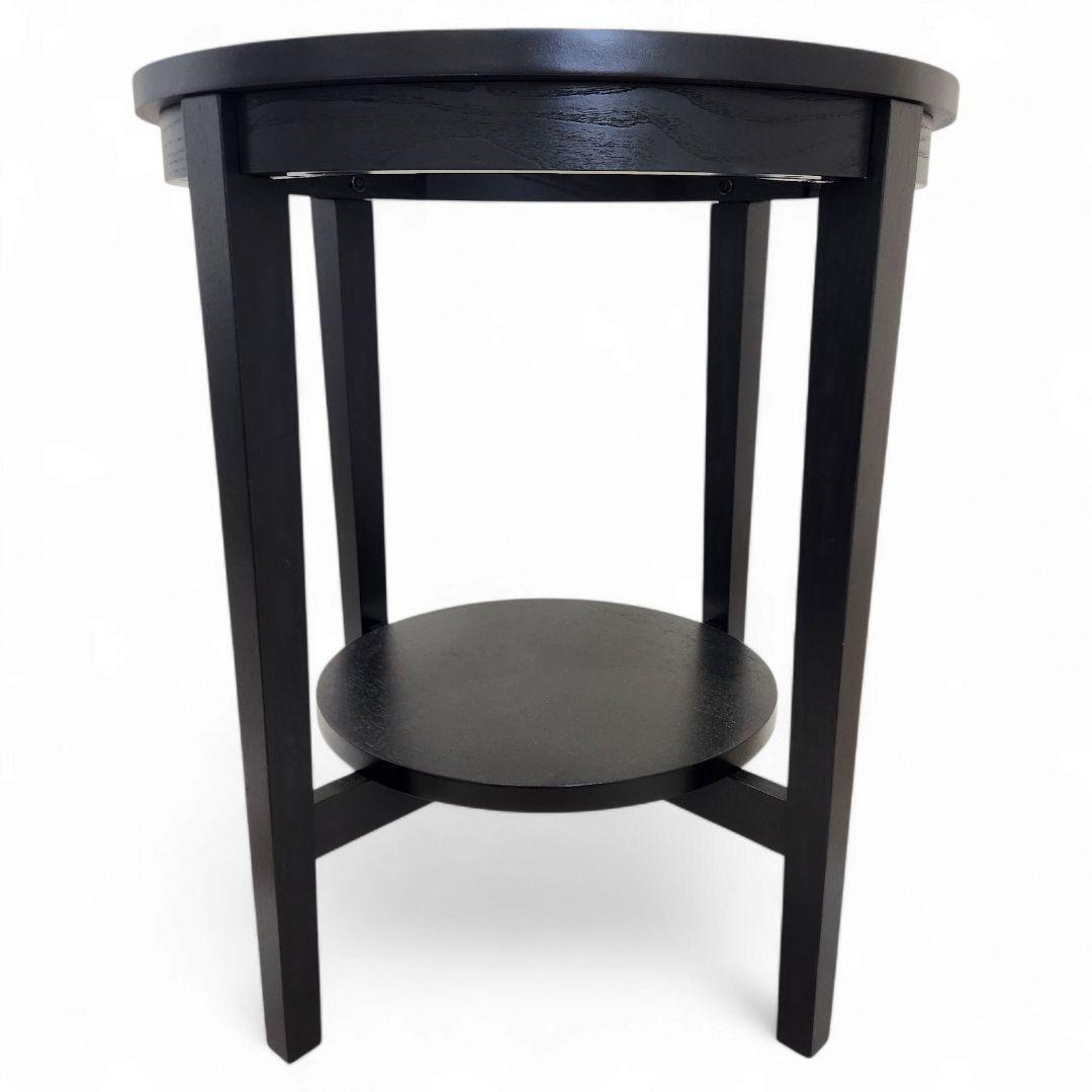 IKEA イケア マルムスタ サイドテーブル 丸型 ガラストップ 廃盤 美品