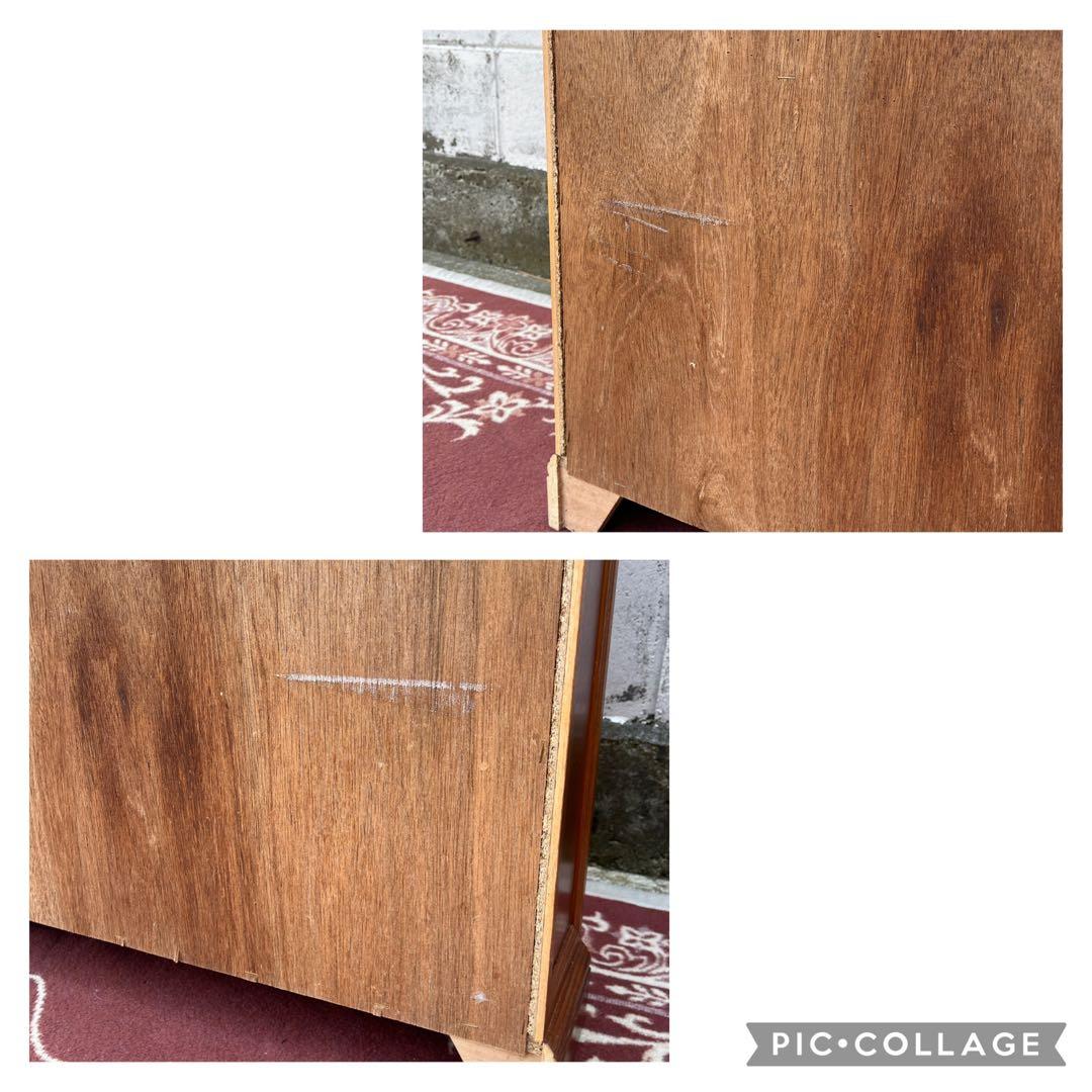 古家具ビンテージ品◾️アンティーク象嵌デザイン 木製コンソールテーブル 飾り台