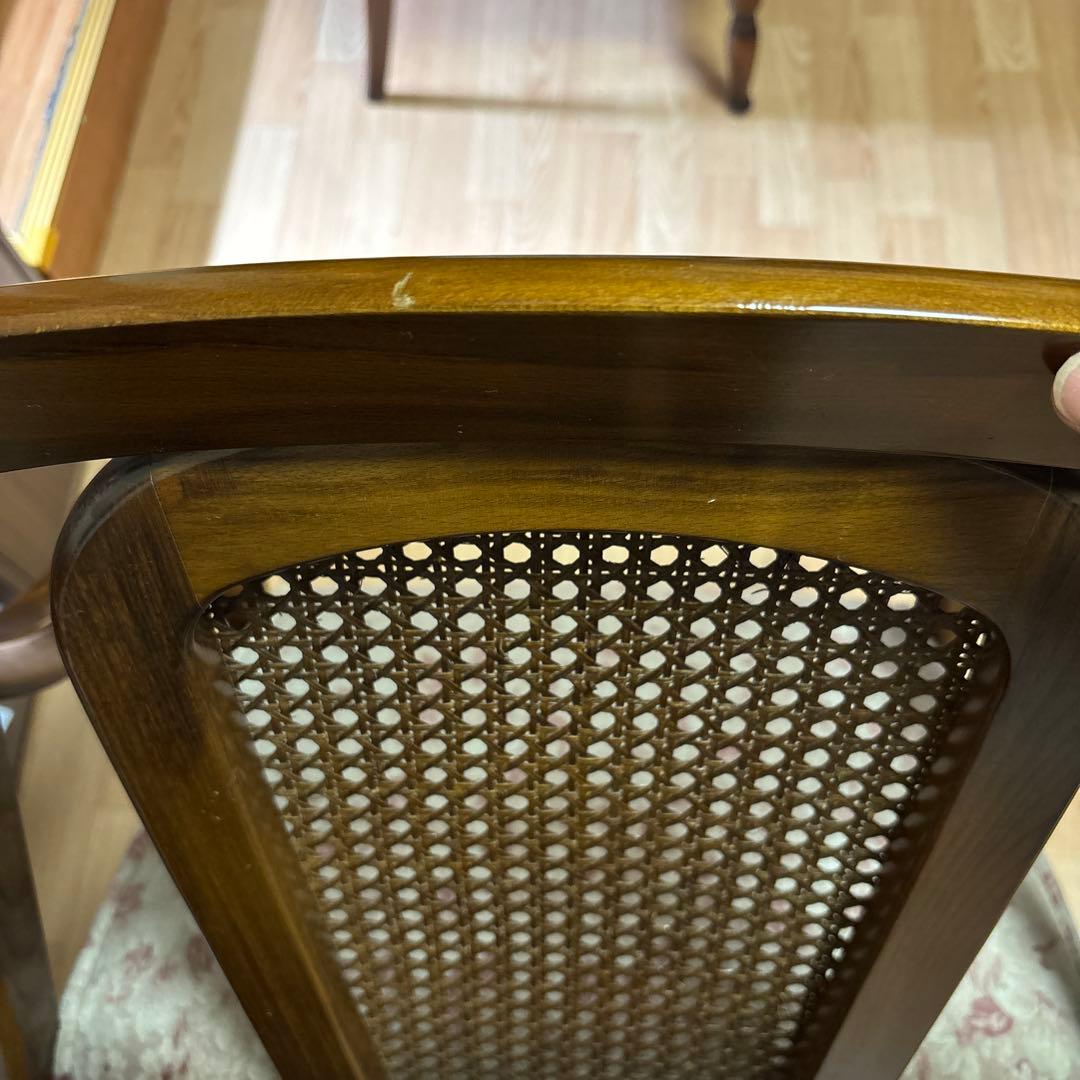 【美品】 昭和 レトロ 家具 カリモク karimoku 椅子 イス チェア ②