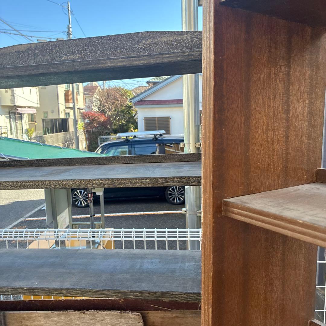 ビンテージ本棚 ビンテージ家具 昭和レトロ木製本棚 3セット