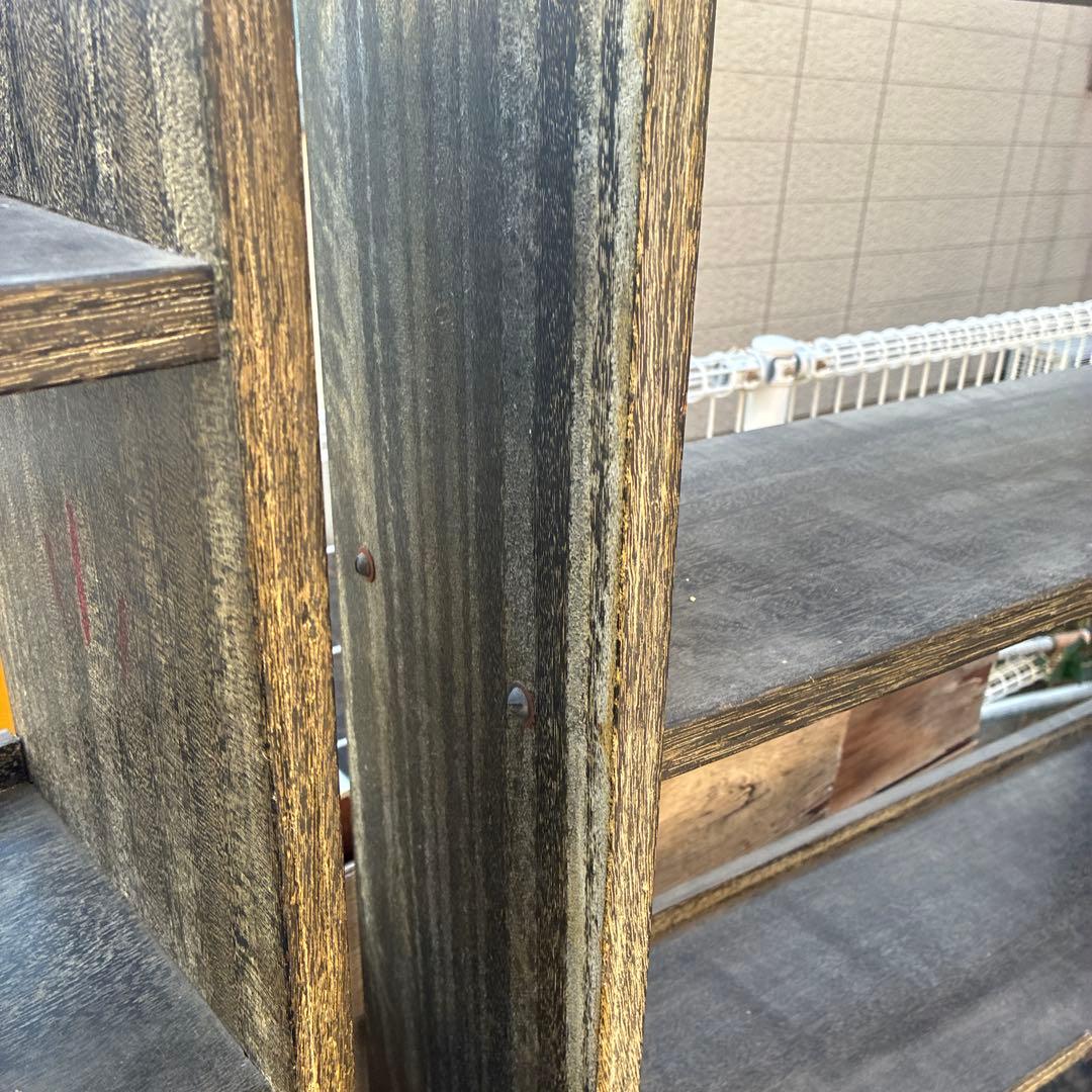 ビンテージ本棚 ビンテージ家具 昭和レトロ木製本棚 3セット