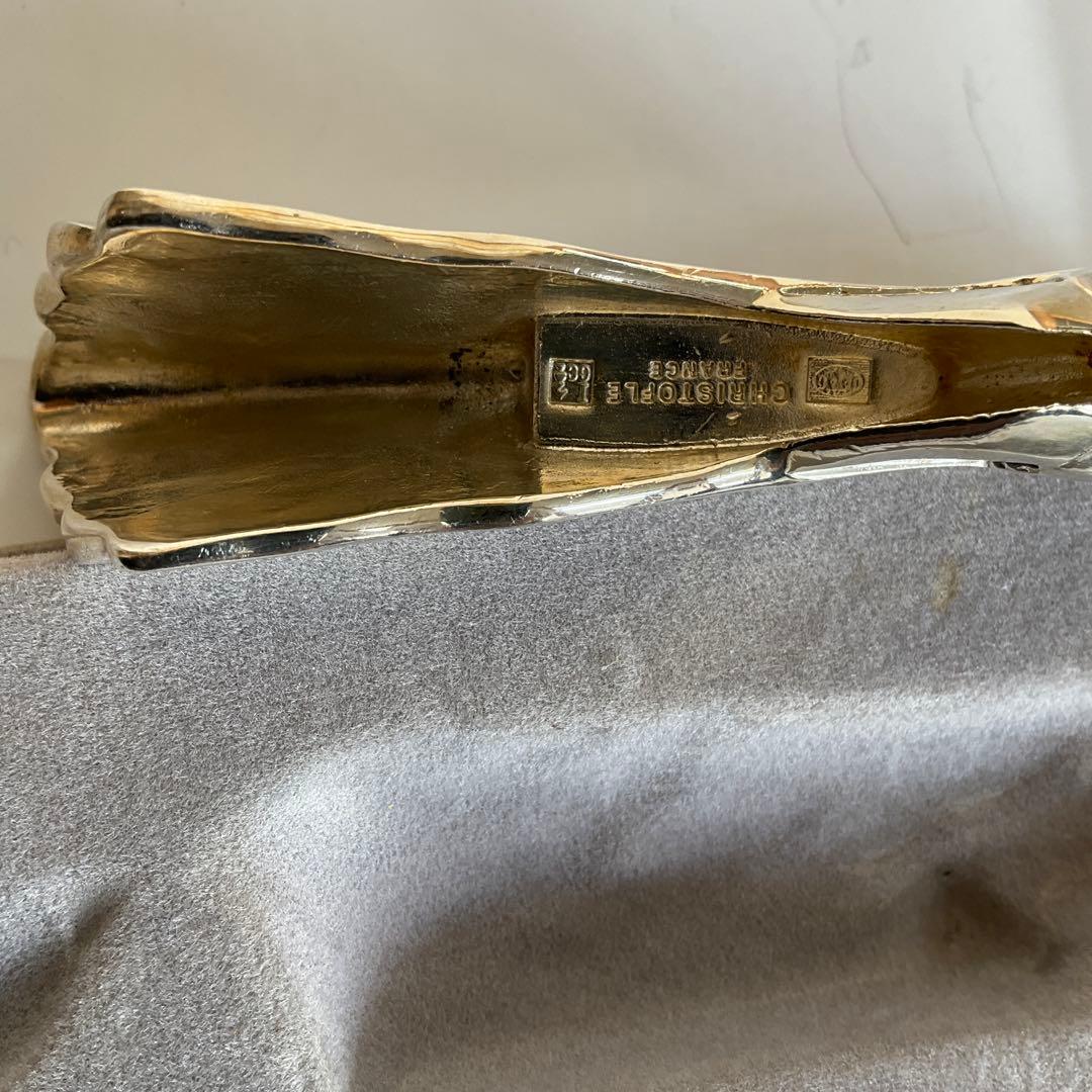 フランス　クリストファーパリ製　純銀製ナイフ、フォーク置き