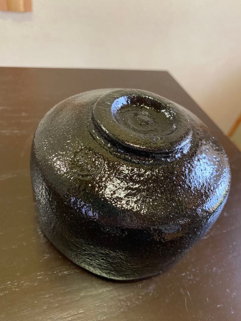 ⭐️本日限定⭐️茶道具/楽茶碗 池田退輔『黒茶碗』本間焼