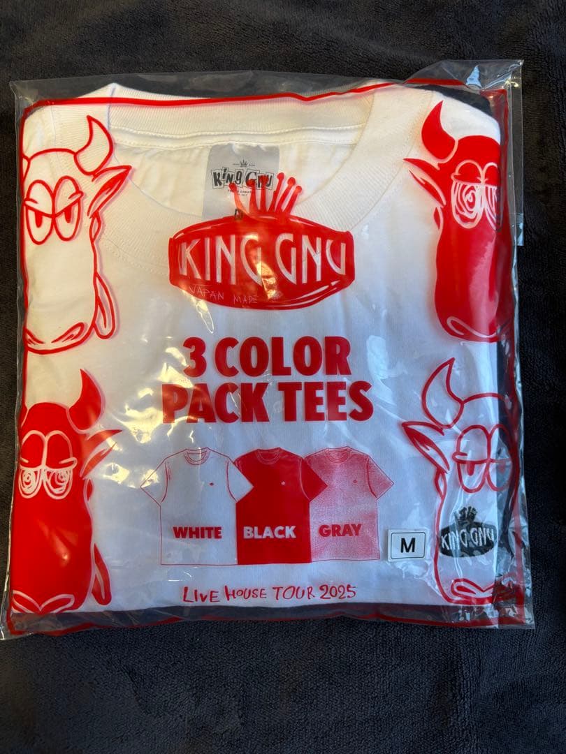 新品未開封　King Gnu Tシャツ 3 COLOR PACK TEES M