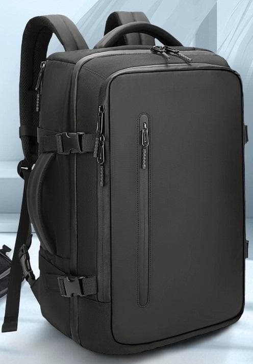 真空圧縮リュックサック(黒)　30×17×46(cm) ★ポンプ無★