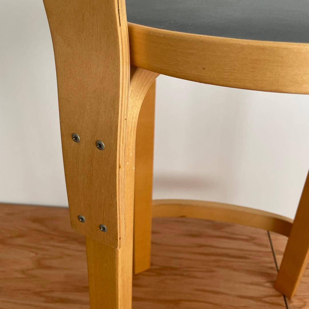 artek アルテック　ハイチェア K65 ブラック リノリウム