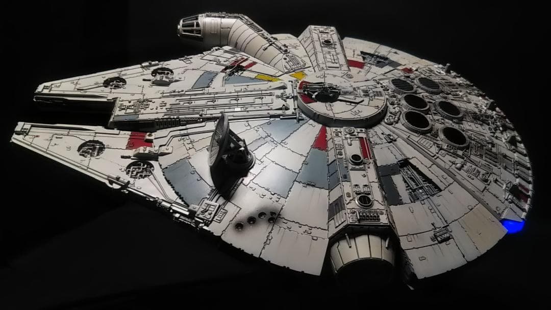 1/144 電飾改修 ミレニアムファルコン 塗装済完成品　 スターウォーズ