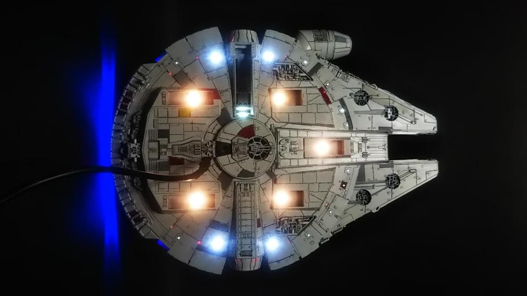 1/144 電飾改修 ミレニアムファルコン 塗装済完成品　 スターウォーズ