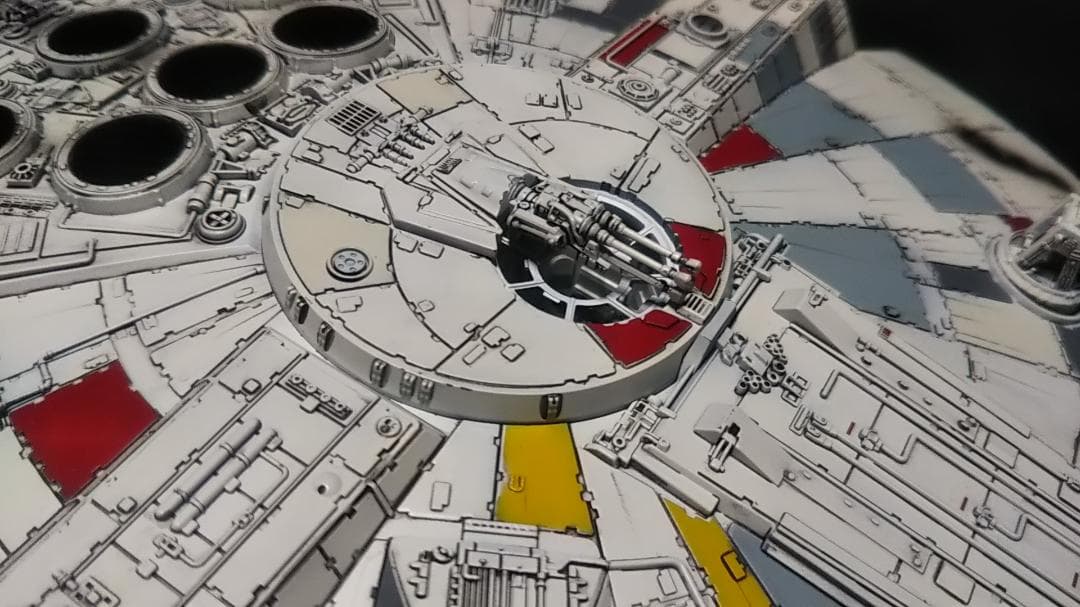 1/144 電飾改修 ミレニアムファルコン 塗装済完成品　 スターウォーズ
