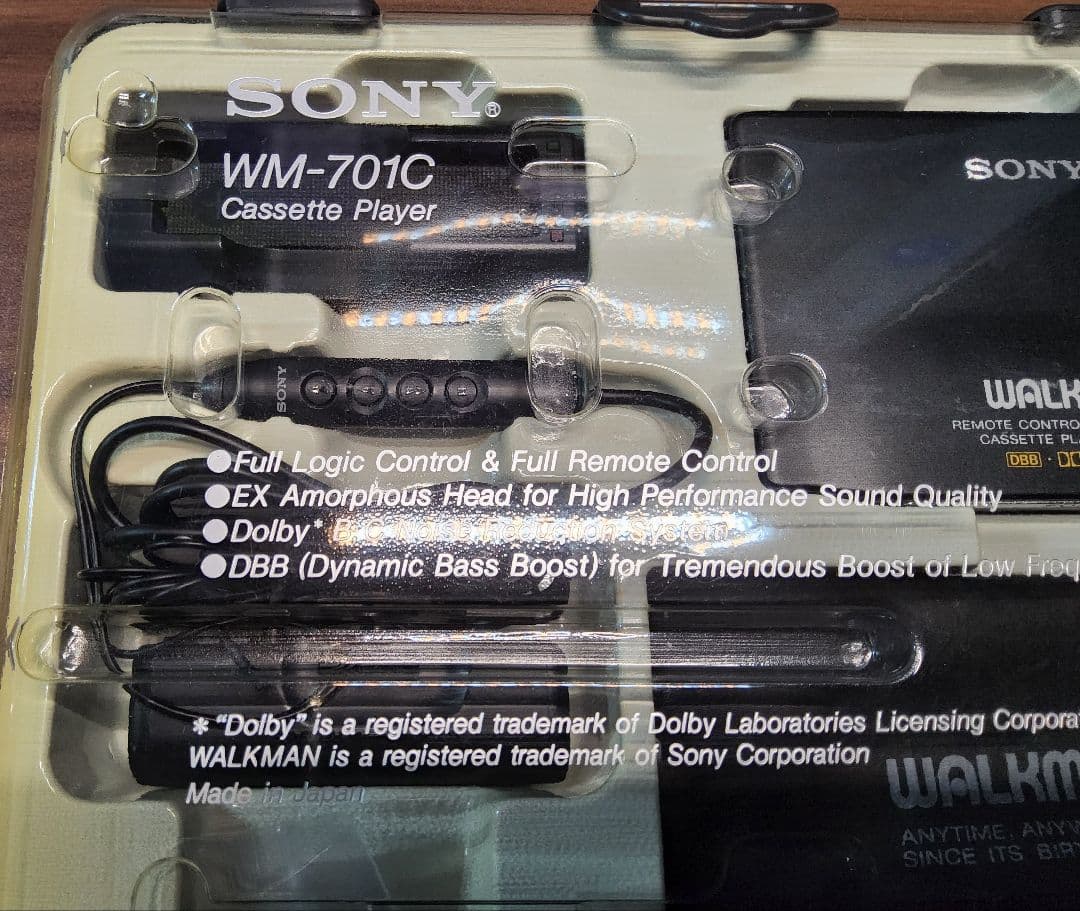 【新品同様 レア！】SONY ウォークマン WM-701C ブラック 整備済み