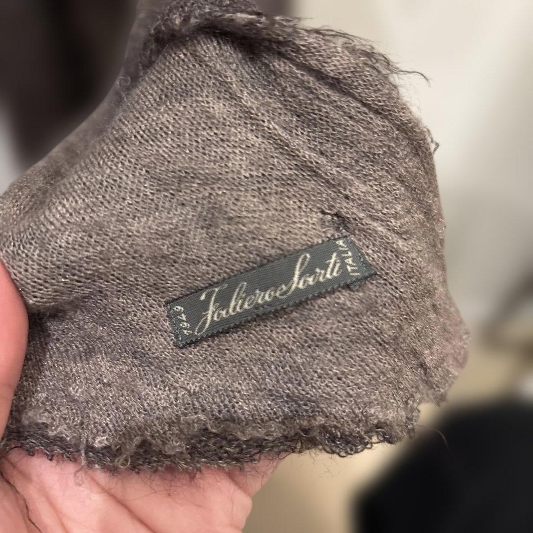 あ*ー様 Faltier Sarti ダークブラウン スカーフ ストール マフラ