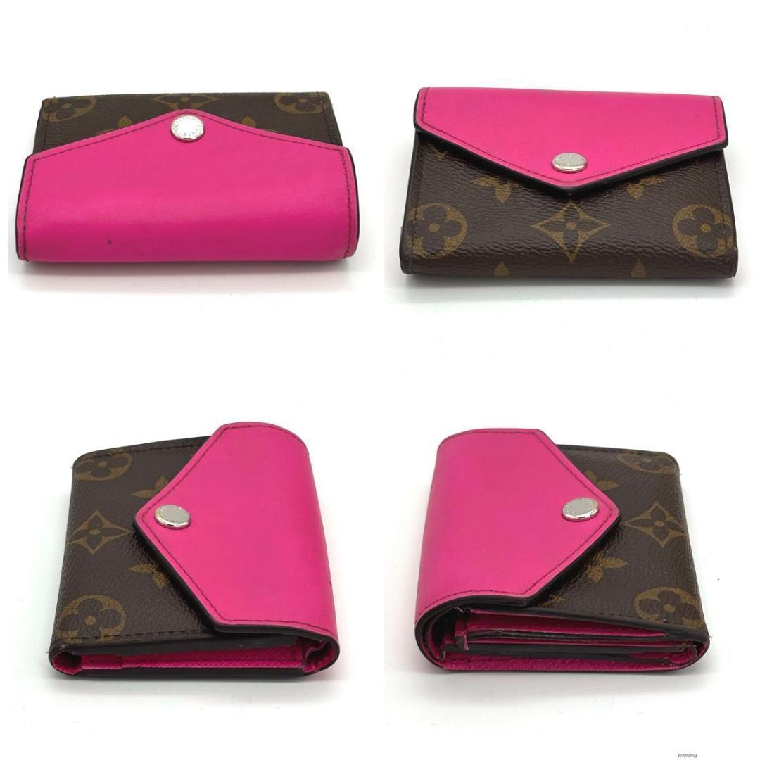 希少カラー‼️ルイヴィトン モノグラム ポルトフォイユゾエ ピンク 三つ折り財布