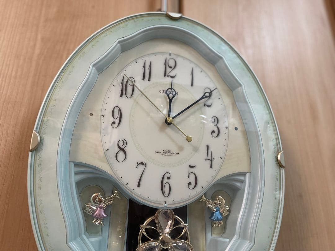 最終値下げ！からくり時計　パルミューズm479 掛け時計　電波時計　振り子　廃盤