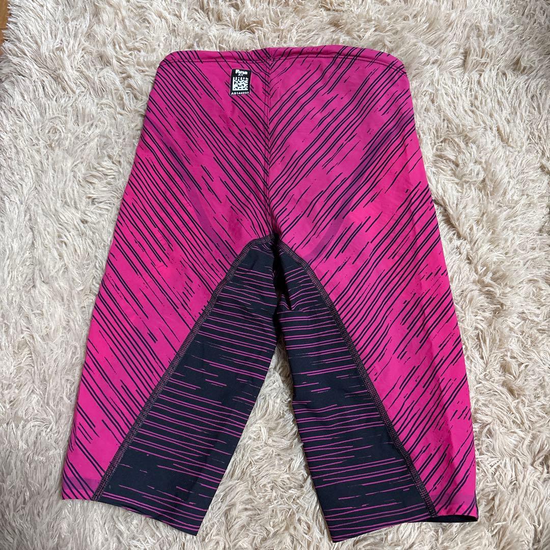 FINA アシックス　競泳用水着 ピンク/ブラック