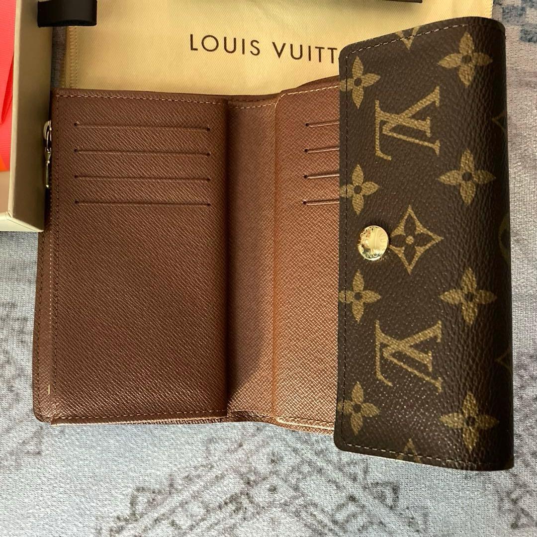 ルイヴィトン モノグラム　3つ折り　レディース財布