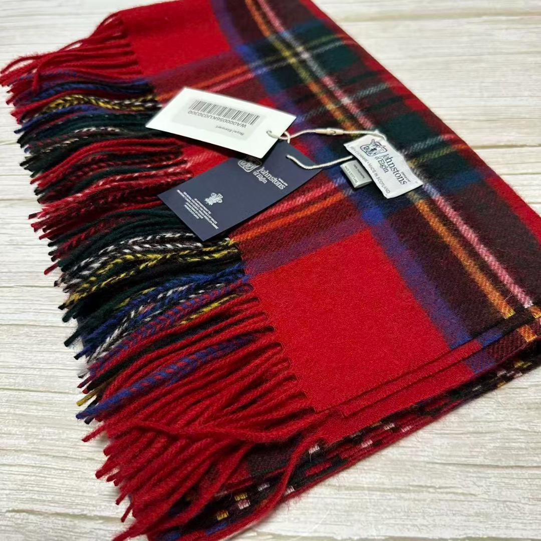 m*0様 JOHNSTONS ジョンストンズ　大判 マフラー ロイヤルスチュワー