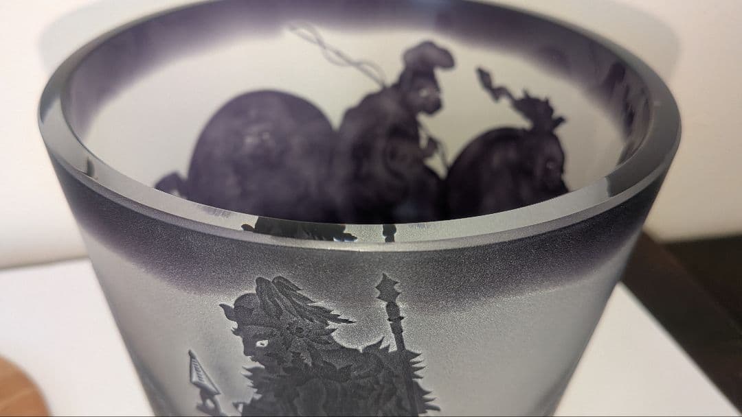 『七福神』水指　茶道具　硝子ガラス義山布袋恵比寿大黒天毘沙門天弁財天福禄寿寿老人