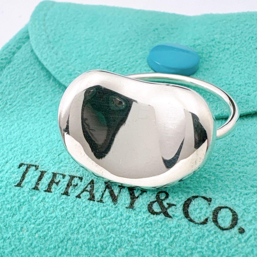 極美品 オールドティファニー ビーン ラージ リング 10.5号 シルバー925