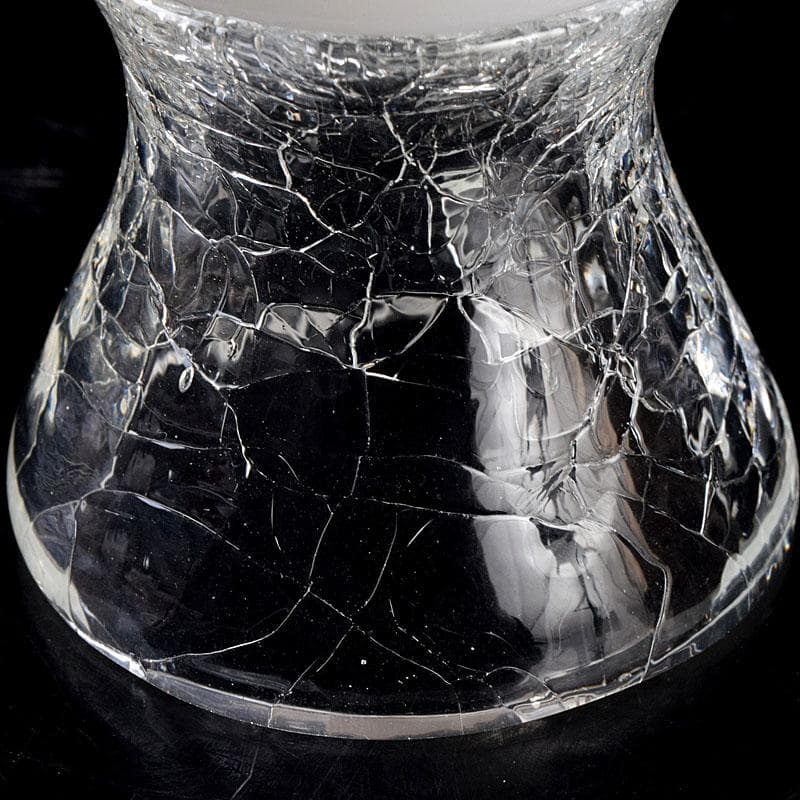 ガラス工芸　山巓堂　末國清吉作　台付盃　共箱　N　9128