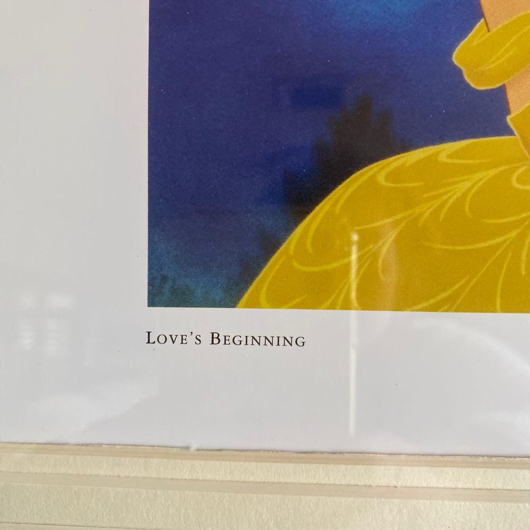 美品　Disney ディズニー　美女と野獣の絵　額装