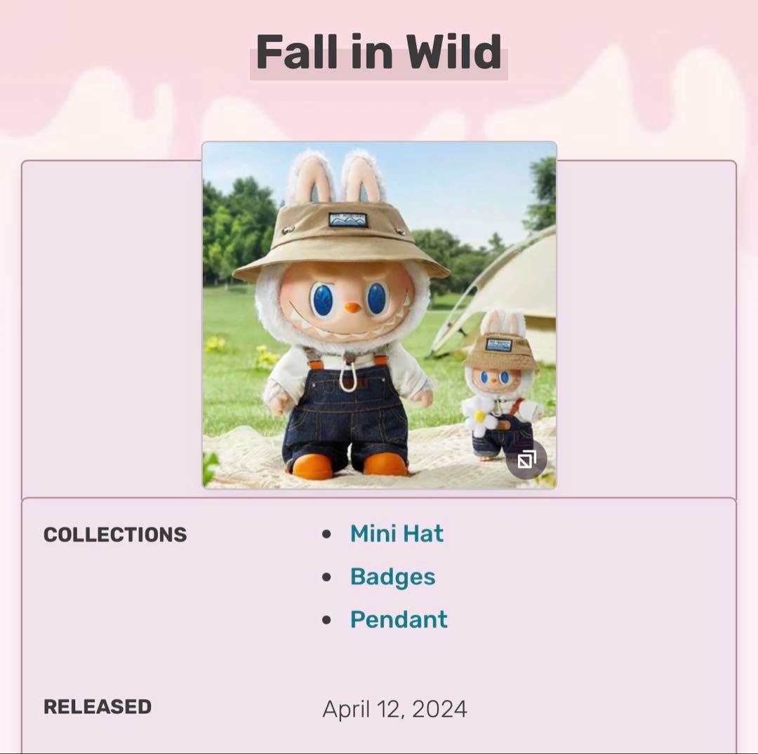 正規品 LABUBU POP MART FALL IN WILDジャンボサイズ