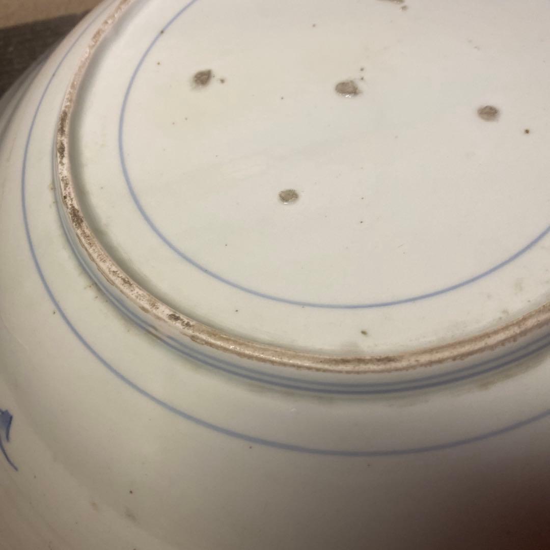 ヨーロッパ里帰り古伊万里芙蓉手大皿