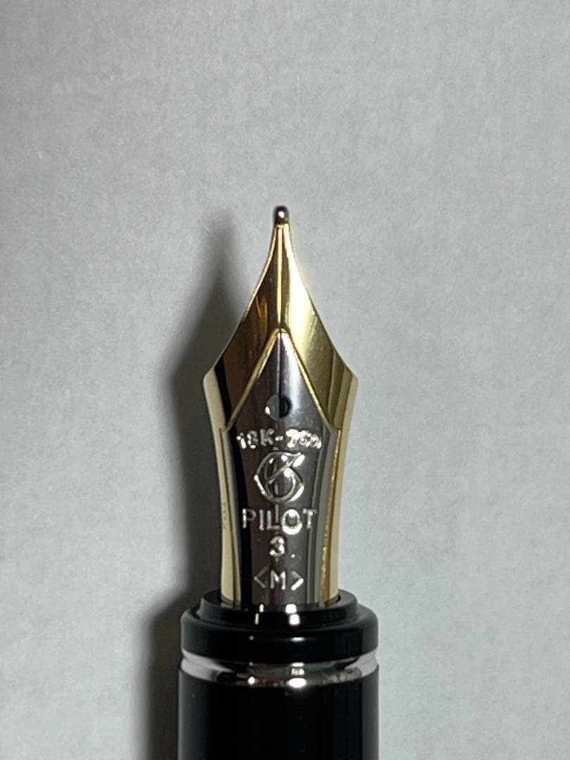 k*e様 パイロット 万年筆 グランセ スターリングシルバー ストライプ M P