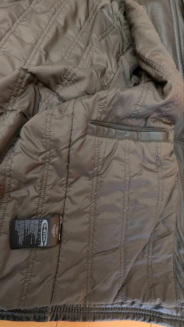G-STAR RAW 牛革 ライダースジャケット