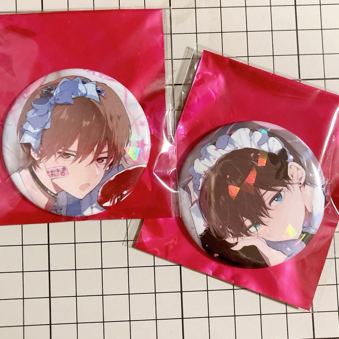 ハレルヤベイビー 缶バッジ メイド服 ホログラム レア