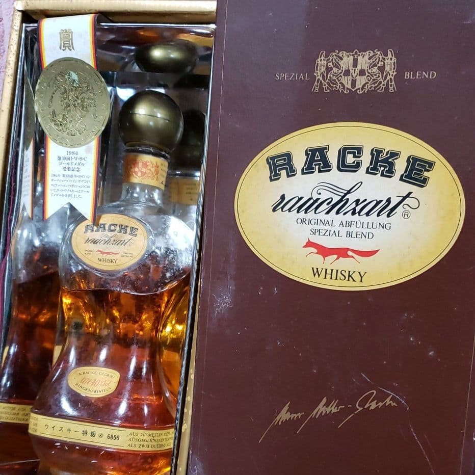 珍品！西ドイツウイスキー　RACKE　特級