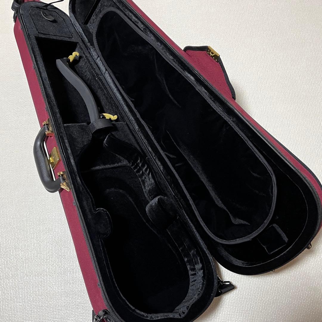 超美品　鈴木弦楽器スーパーライト バイオリン・ビオラケース メイゼル消音器ほか