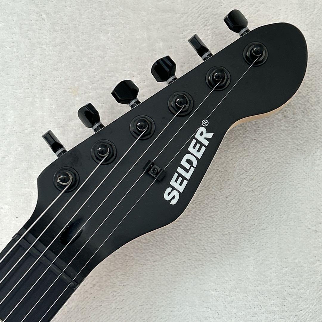 SELDER マットブラック仕様 エレキギター ストラトキャスター セルダー