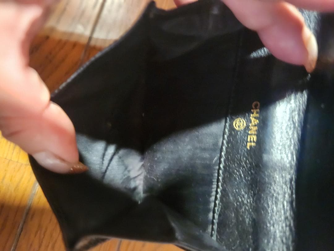 CHANEL♡ ブラック 二つ折り財布