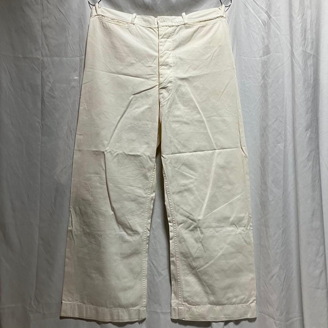 米軍　USN 40's US NAVY デッキ　セーラーパンツ　巻きパンツ　実物