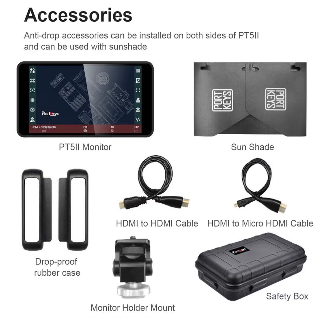 【特別値下げ本日24時まで限定】Portkeys PT5 II カメラ モニター