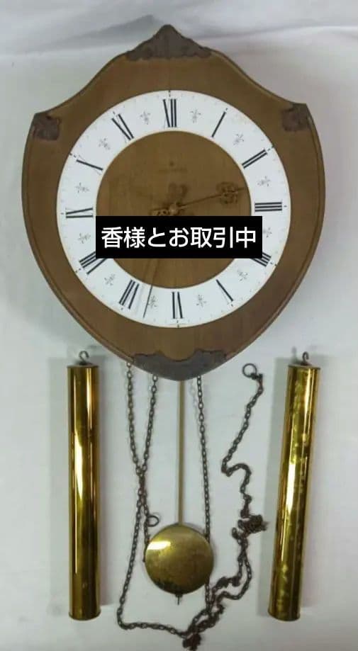 JUNGHANS　ユンハンス　木製掛け時計　分銅式　アンティーク　振り子時計